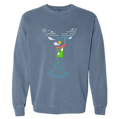 Enjoy Gods Creation Save The Oceans Seas Whales Environt Gift Garment-Dyed Sweatshirt