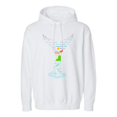 Enjoy Gods Creation Save The Oceans Seas Whales Environt Gift Garment-Dyed Fleece Hoodie