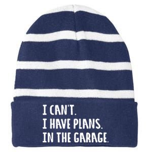 Engineer Garage Car Guy Saracastic Joke Men Striped Beanie with Solid Band