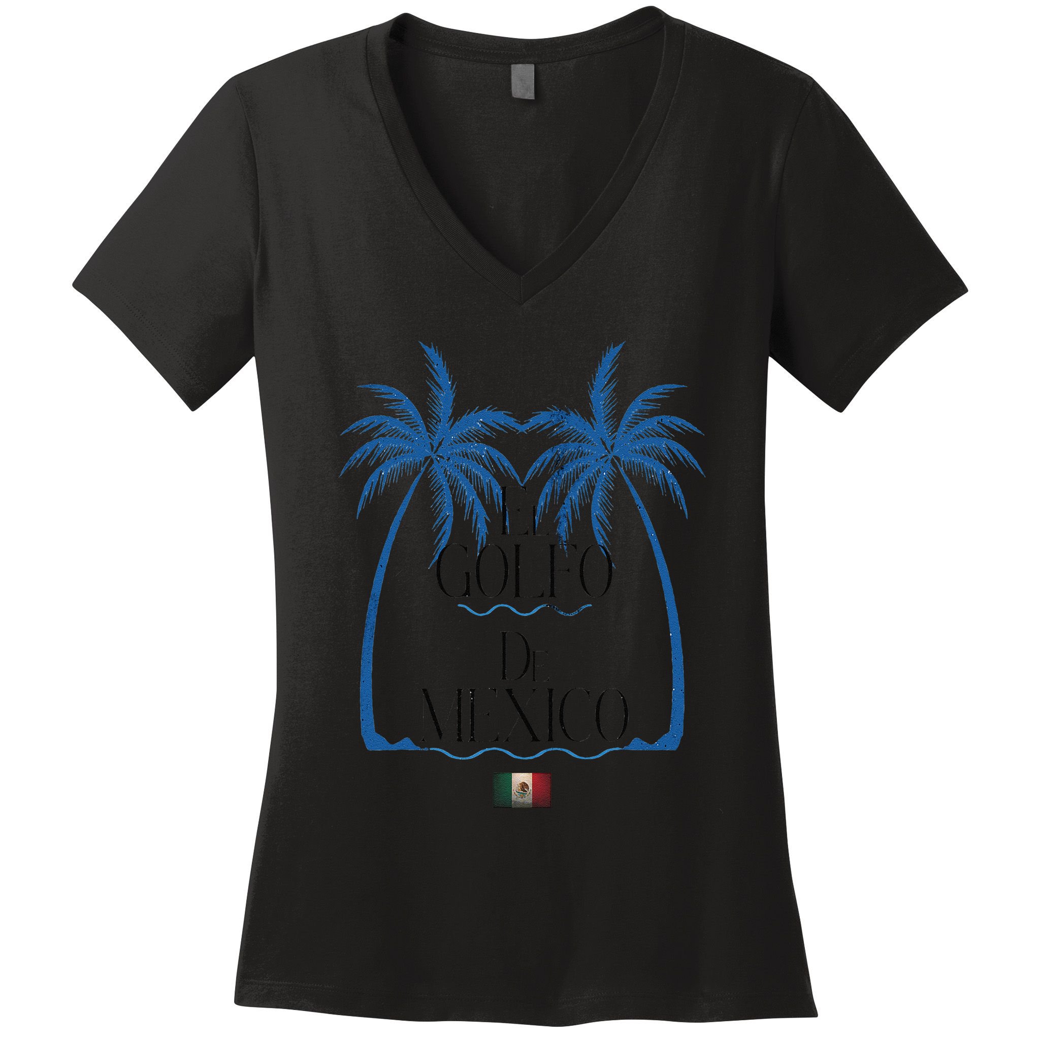El Golfo De MéXico Dolphin Golf Of Mexico Women's V-Neck T-Shirt
