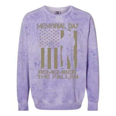 Eternal GratitudeMemorial Day TributeRemember The Fallen Colorblast Crewneck Sweatshirt