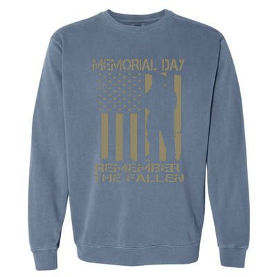 Eternal GratitudeMemorial Day TributeRemember The Fallen Garment-Dyed Sweatshirt