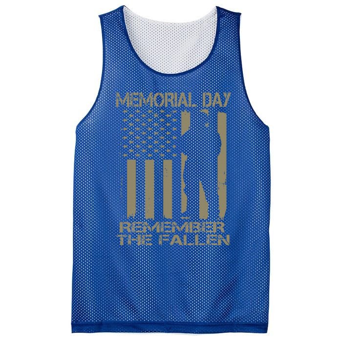 Eternal GratitudeMemorial Day TributeRemember The Fallen Mesh Reversible Basketball Jersey Tank