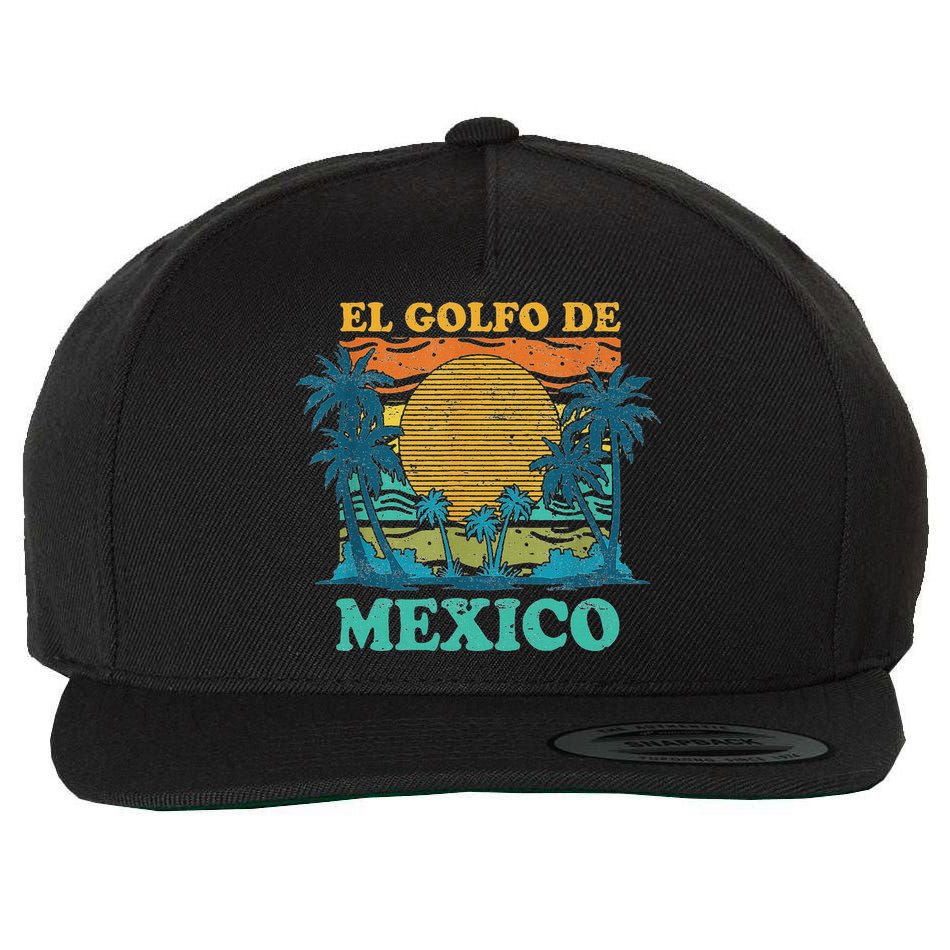 El Golfo De MéXico Wool Snapback Cap