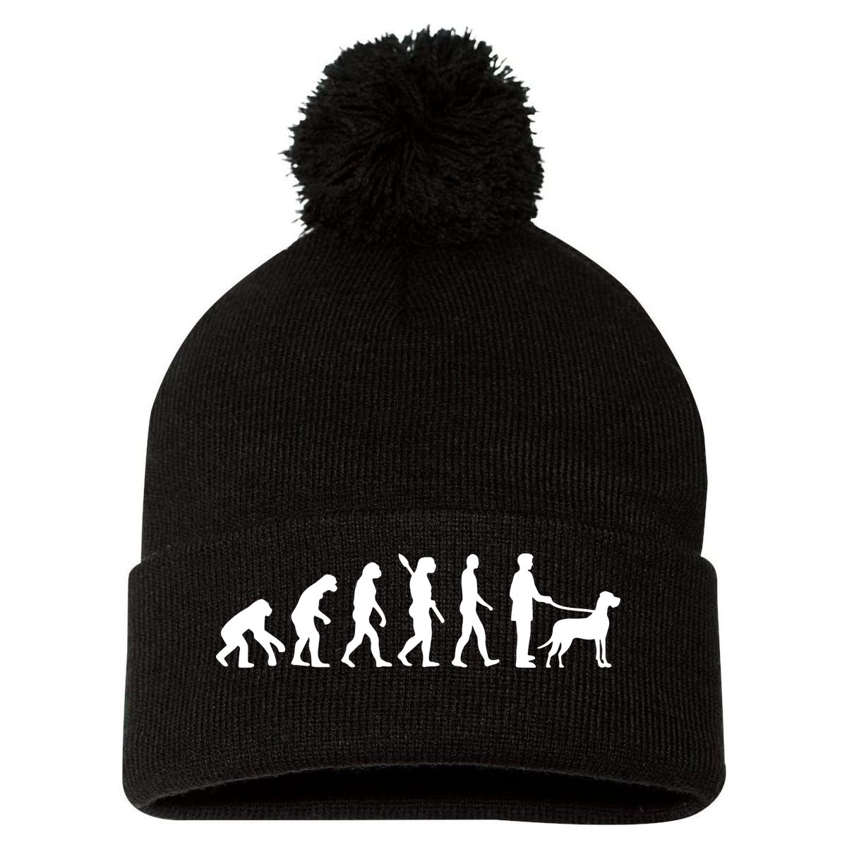 Evolution Great Dane Pom Pom 12in Knit Beanie