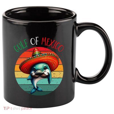 El Golfo De MéXico Dolphin Gulf Of Mexico 11oz C Handle Ceramic Mug