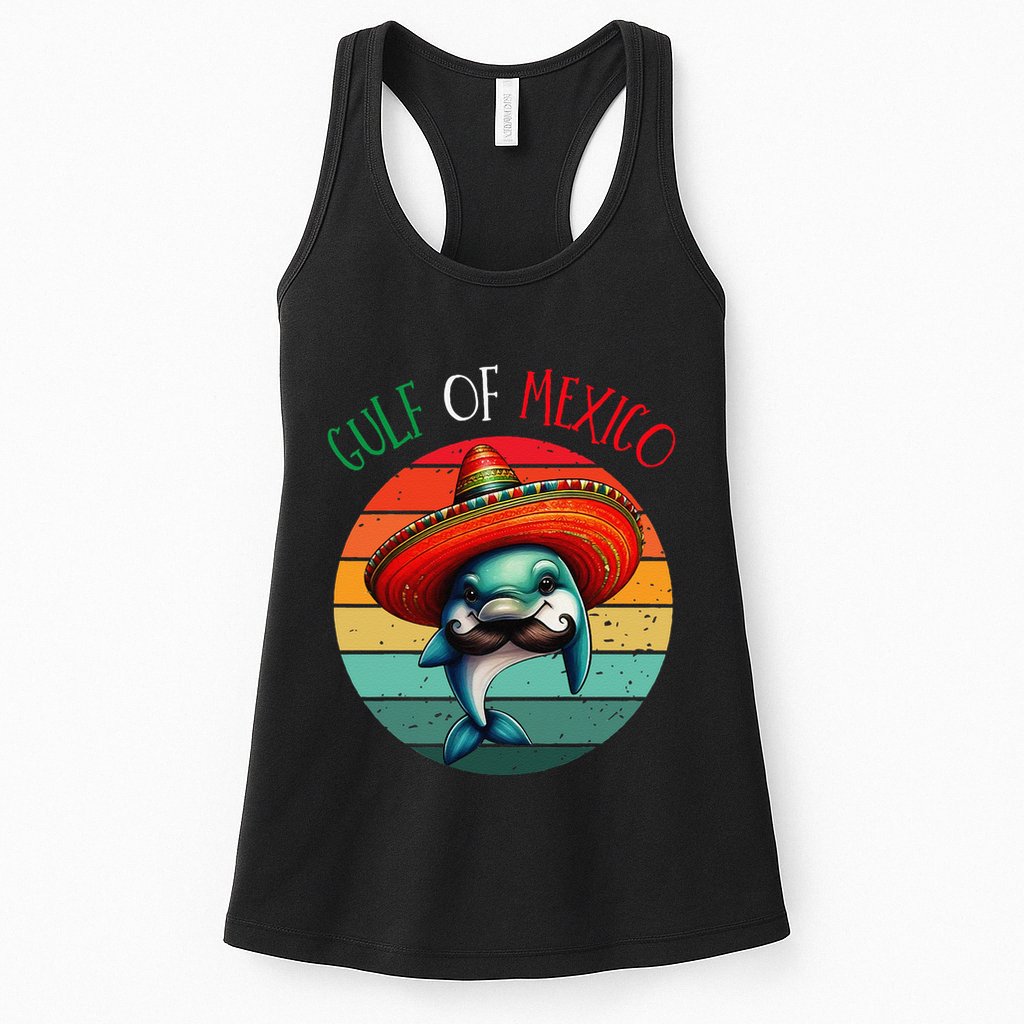 El Golfo De MéXico Dolphin Gulf Of Mexico Womens Tank Top