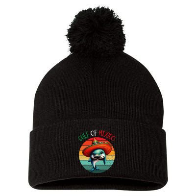 El Golfo De MéXico Dolphin Gulf Of Mexico Pom Pom 12in Knit Beanie