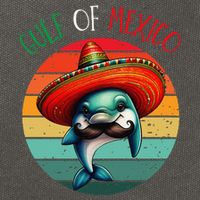 El Golfo De MéXico Dolphin Gulf Of Mexico Cotton Canvas Backpack