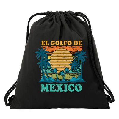 El Golfo De MéXico Retro Vintage Beach Gulf Of Mexico Drawstring Bag