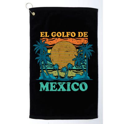 El Golfo De MéXico Retro Vintage Beach Gulf Of Mexico Golf Towel