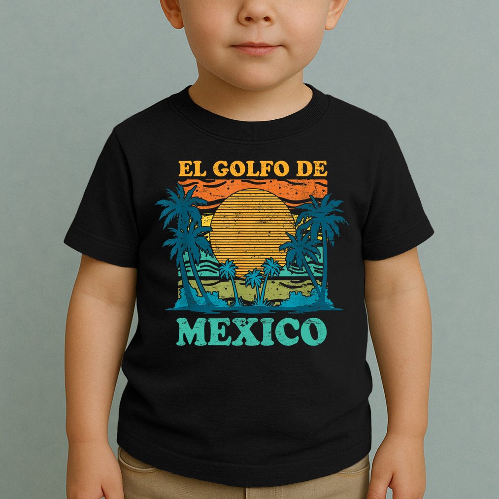 El Golfo De MéXico Retro Vintage Beach Gulf Of Mexico Toddler T-Shirt