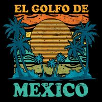 El Golfo De MéXico Retro Vintage Beach Gulf Of Mexico Toddler T-Shirt