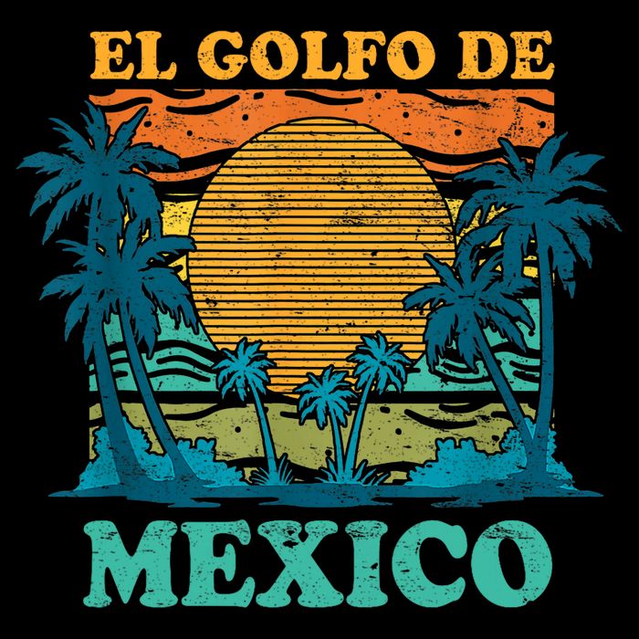 El Golfo De MéXico Retro Vintage Beach Gulf Of Mexico Toddler T-Shirt