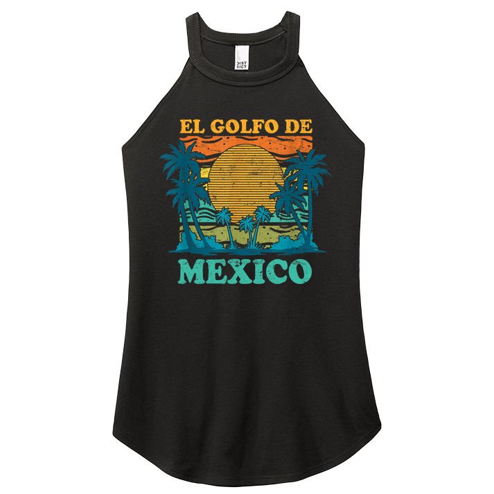 El Golfo De MéXico Retro Vintage Beach Gulf Of Mexico Women's Perfect Tri Rocker Tank