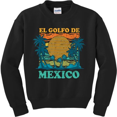El Golfo De MéXico Retro Vintage Beach Gulf Of Mexico Kids Sweatshirt