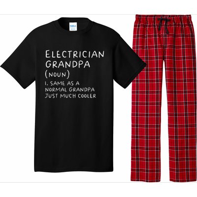 Electrician Grandpa Definition Funny Electricians Pajama Set