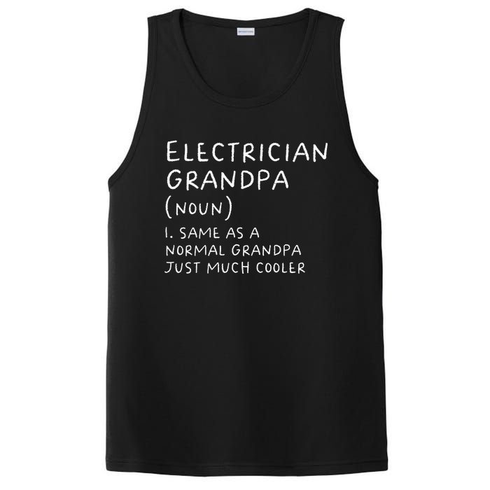 Electrician Grandpa Definition Funny Electricians PosiCharge Competitor Tank