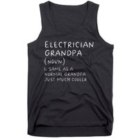 Electrician Grandpa Definition Funny Electricians Tank Top