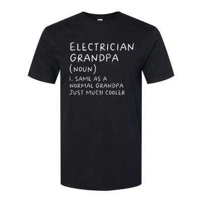 Electrician Grandpa Definition Funny Electricians Softstyle CVC T-Shirt