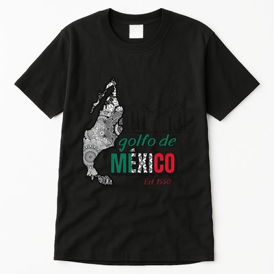 El Golfo De MéXico Gulf Of Mexico Est 1550 Historic Map Tall T-Shirt