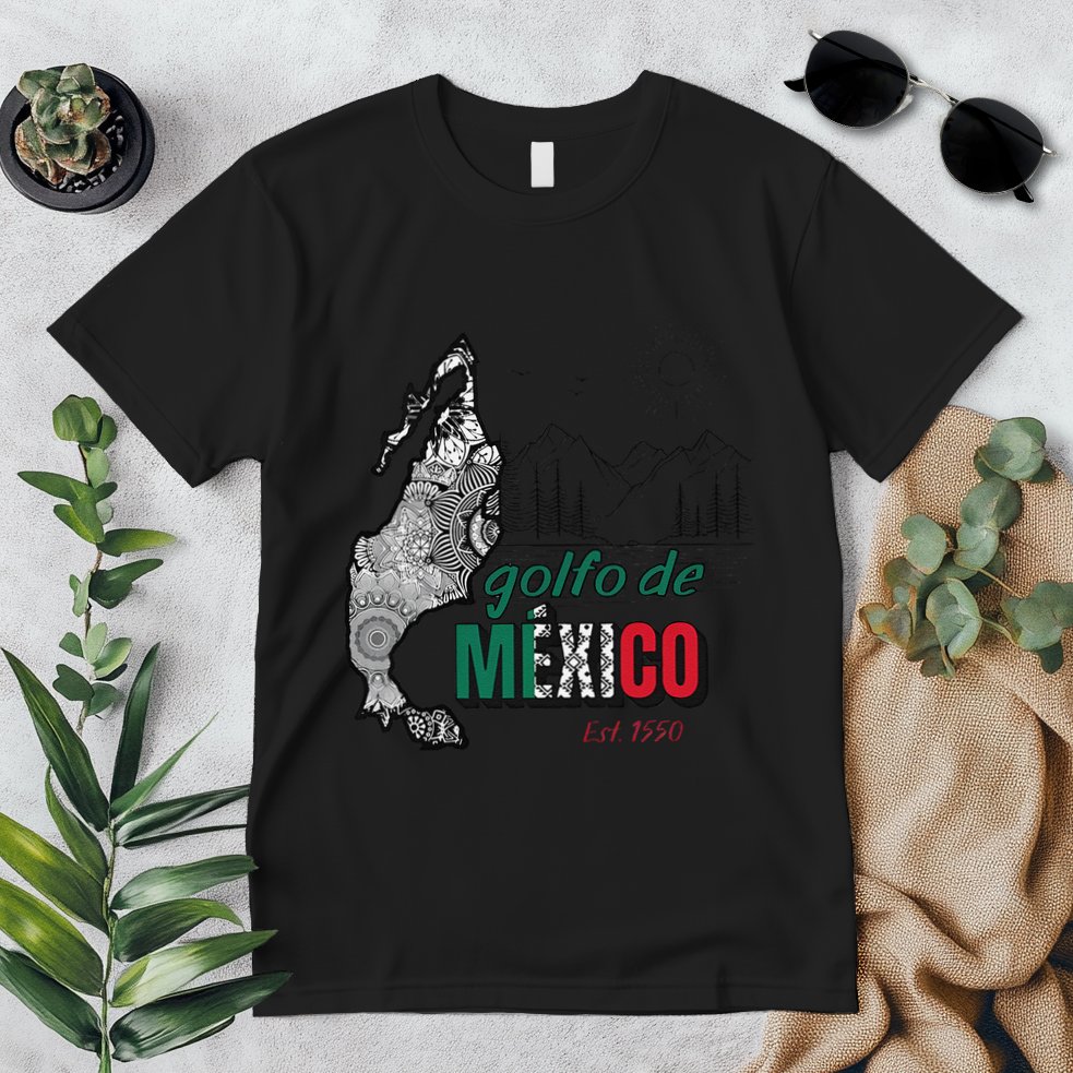 El Golfo De MéXico Gulf Of Mexico Est 1550 Historic Map Premium T-Shirt