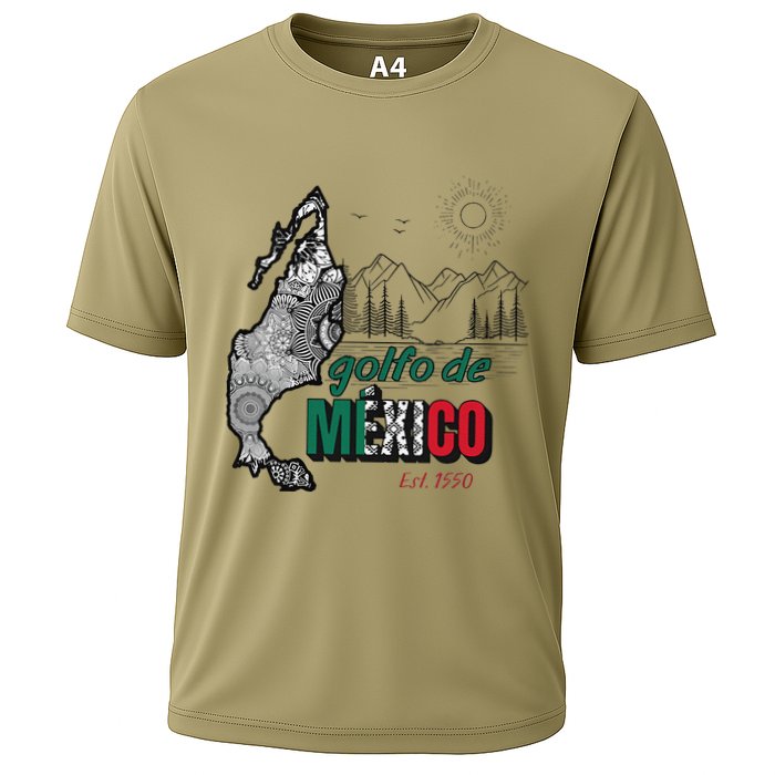El Golfo De MéXico Gulf Of Mexico Est 1550 Historic Map Cooling Performance Crew T-Shirt