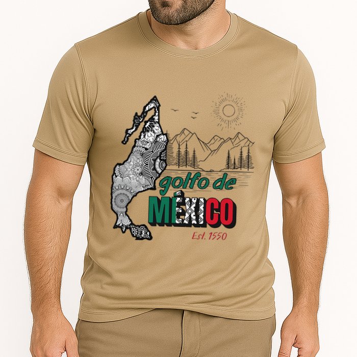 El Golfo De MéXico Gulf Of Mexico Est 1550 Historic Map Cooling Performance Crew T-Shirt