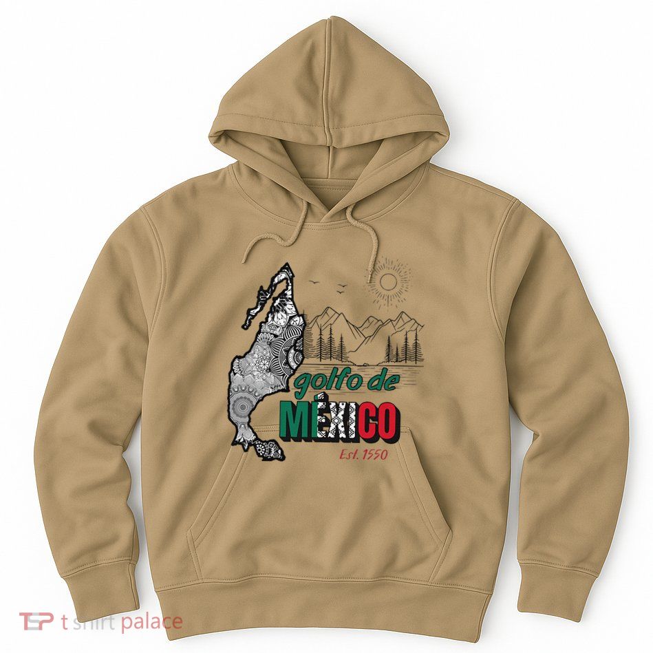 El Golfo De MéXico Gulf Of Mexico Est 1550 Historic Map Hoodie