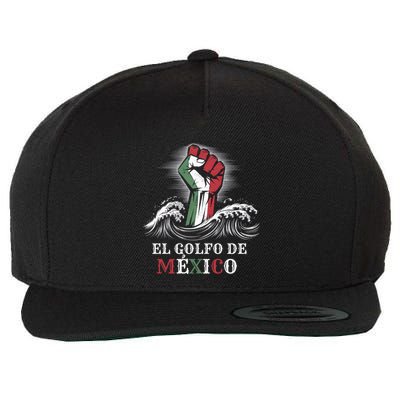 El Golfo De MéXico Ocean Patriotic Mexican Pride Flag Hand Cute Gift Wool Snapback Cap