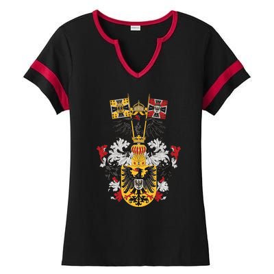 Emblem German Empire Emblem Of The Emperor Ladies Halftime Notch Neck Tee