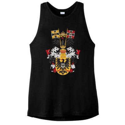 Emblem German Empire Emblem Of The Emperor Ladies PosiCharge Tri-Blend Wicking Tank