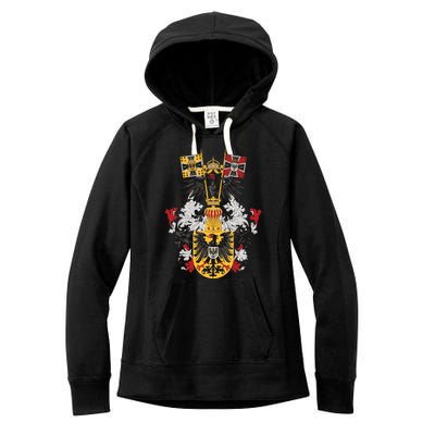 Emblem German Empire Emblem Of The Emperor Women's Fleece Hoodie