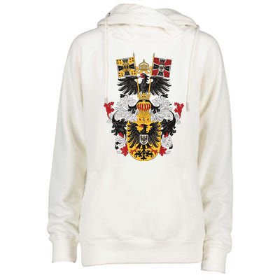 Emblem German Empire Emblem Of The Emperor Womens Funnel Neck Pullover Hood