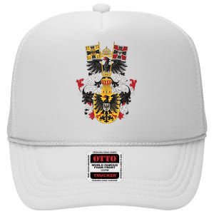 Emblem German Empire Emblem Of The Emperor High Crown Mesh Back Trucker Hat