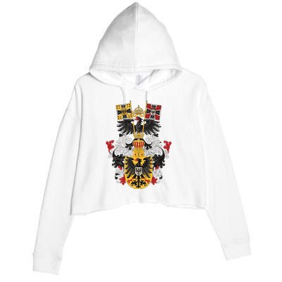 Emblem German Empire Emblem Of The Emperor Crop Fleece Hoodie