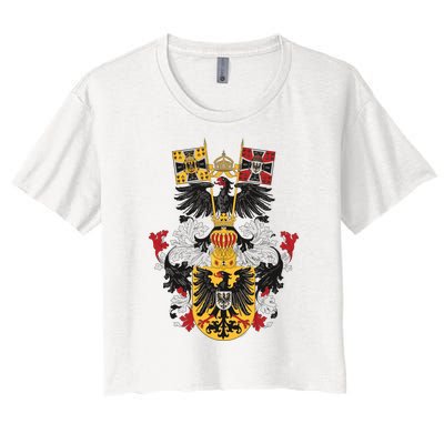 Emblem German Empire Emblem Of The Emperor Women's Crop Top Tee