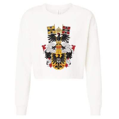 Emblem German Empire Emblem Of The Emperor Cropped Pullover Crew