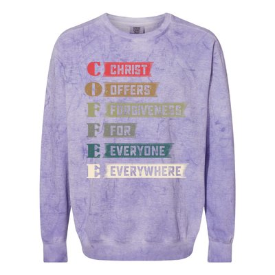 Everywhere Gift Colorblast Crewneck Sweatshirt