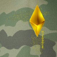 Ethereum GOLD ETH Cryptocurrency Bitcoin Legacy Tie Dye Trucker Hat