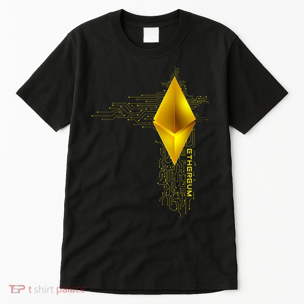 Ethereum GOLD ETH Cryptocurrency Bitcoin Tall T-Shirt