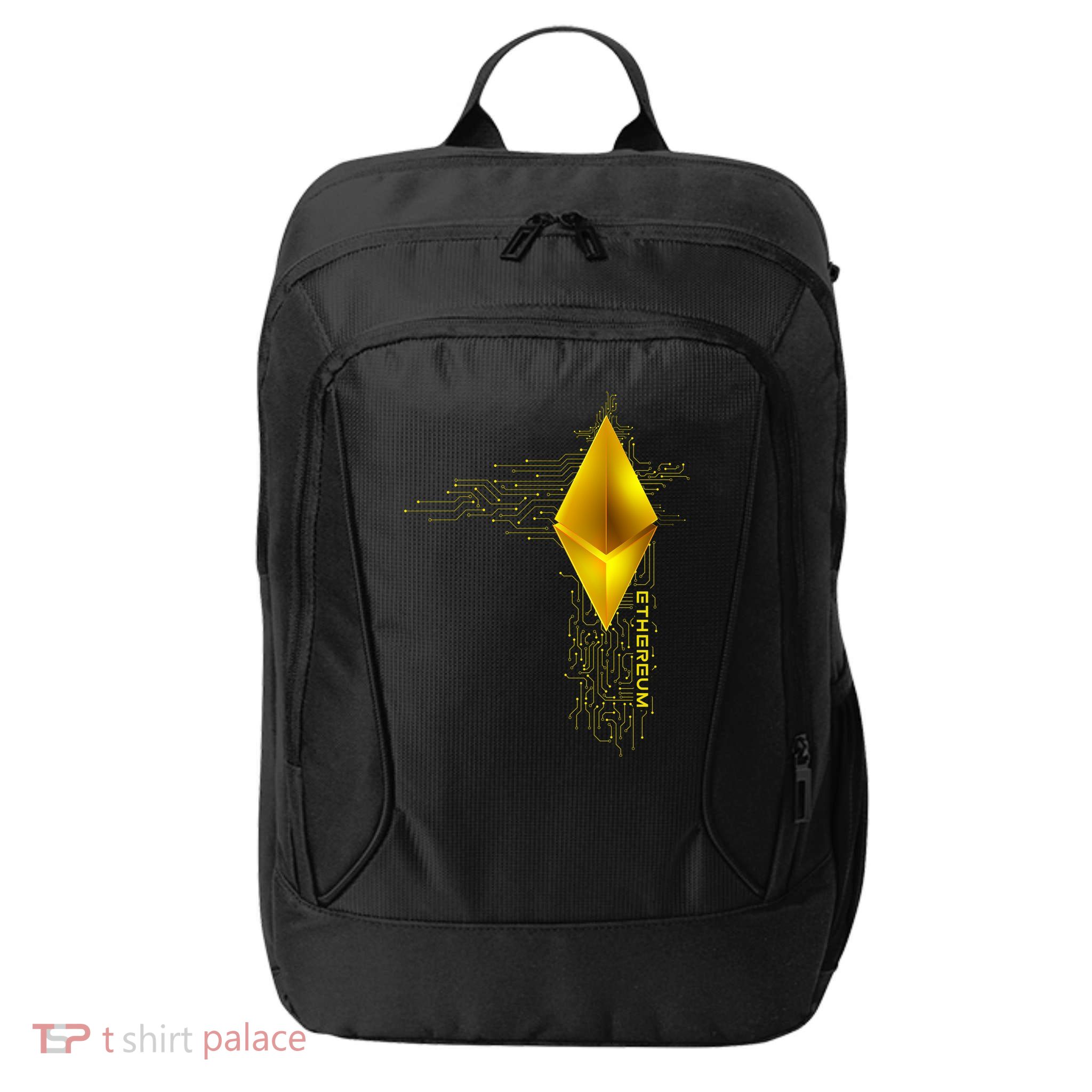 Ethereum GOLD ETH Cryptocurrency Bitcoin City Backpack