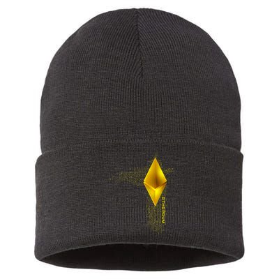 Ethereum GOLD ETH Cryptocurrency Bitcoin Sustainable Knit Beanie
