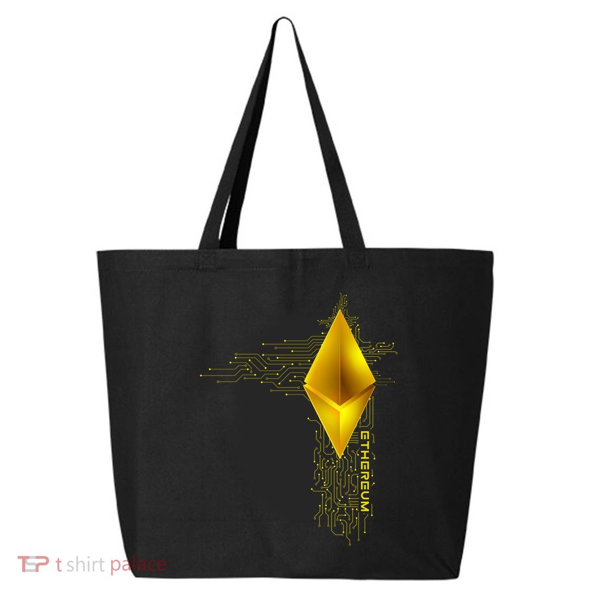 Ethereum GOLD ETH Cryptocurrency Bitcoin 25L Jumbo Tote