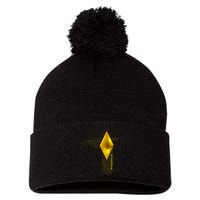 Ethereum GOLD ETH Cryptocurrency Bitcoin Pom Pom 12in Knit Beanie