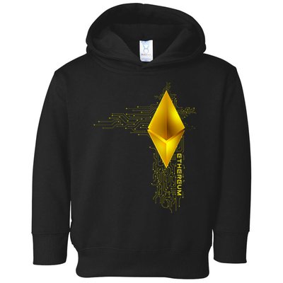 Ethereum GOLD ETH Cryptocurrency Bitcoin Toddler Hoodie
