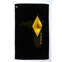 Ethereum GOLD ETH Cryptocurrency Bitcoin Golf Towel