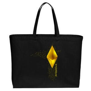 Ethereum GOLD ETH Cryptocurrency Bitcoin Cotton Canvas Jumbo Tote