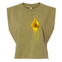 Ethereum GOLD ETH Cryptocurrency Bitcoin Garment-Dyed Women's Muscle Tee