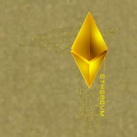Ethereum GOLD ETH Cryptocurrency Bitcoin Garment-Dyed Women's Muscle Tee